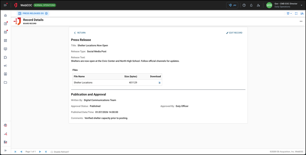 Press Releases DS - Details